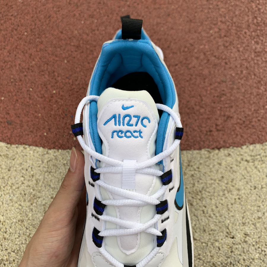 Nike Air Max 270 React HIghlighted In Sky Blue - FashionPlug