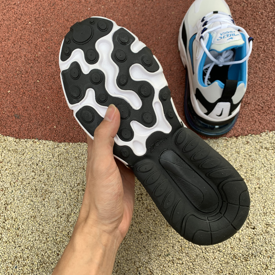 Nike Air Max 270 React HIghlighted In Sky Blue - FashionPlug