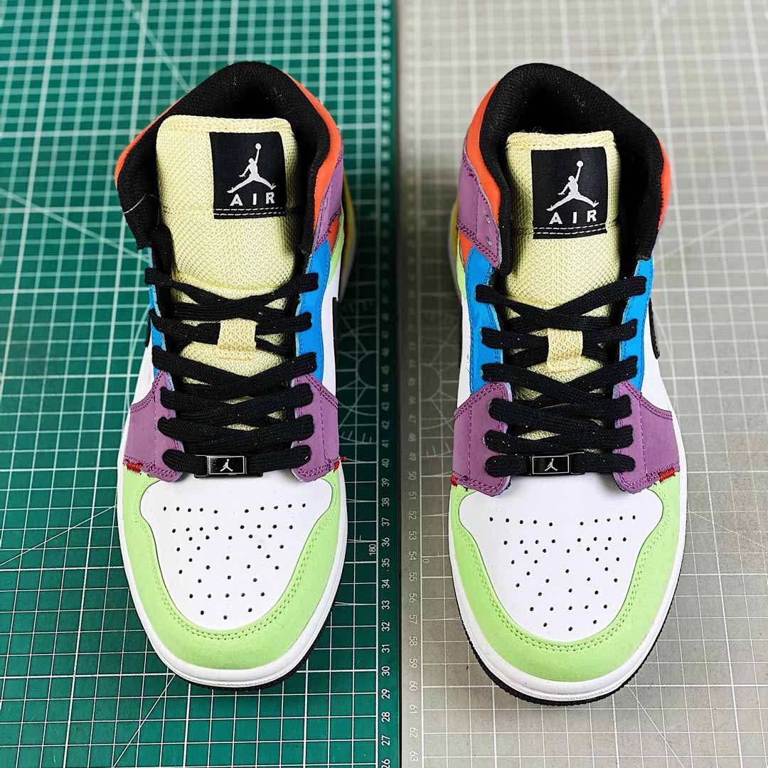 Jordan AJ1 Mid SE “Lightbulb” Multicolor - FashionPlug