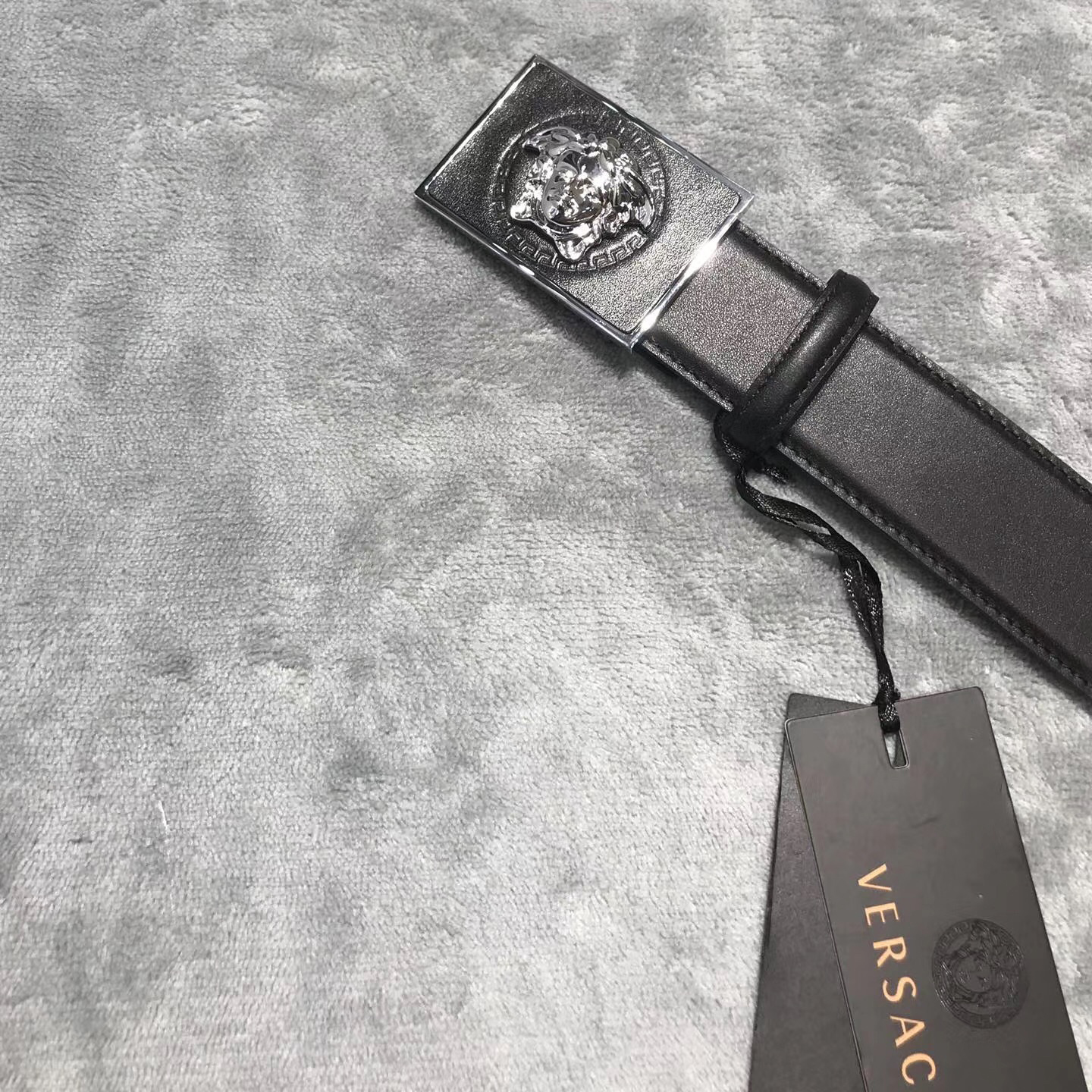 Versace Medusa Head Leather Belt - FashionPlug