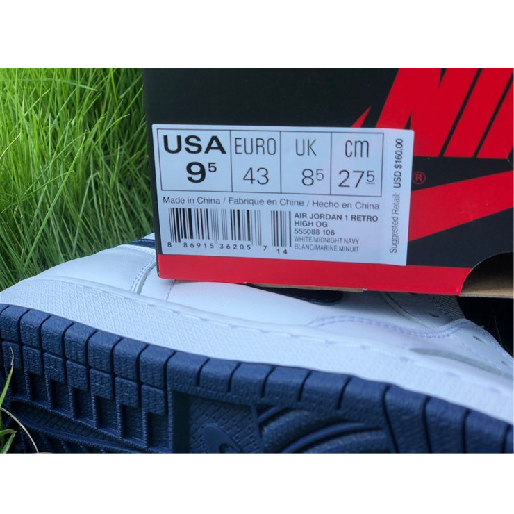 Air Jordan 1 OG Metallic Navy - FashionPlug
