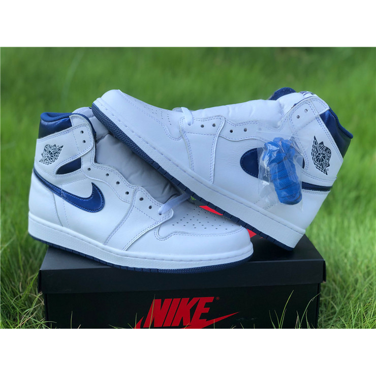 Air Jordan 1 OG Metallic Navy - FashionPlug