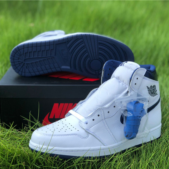 Air Jordan 1 OG Metallic Navy - FashionPlug