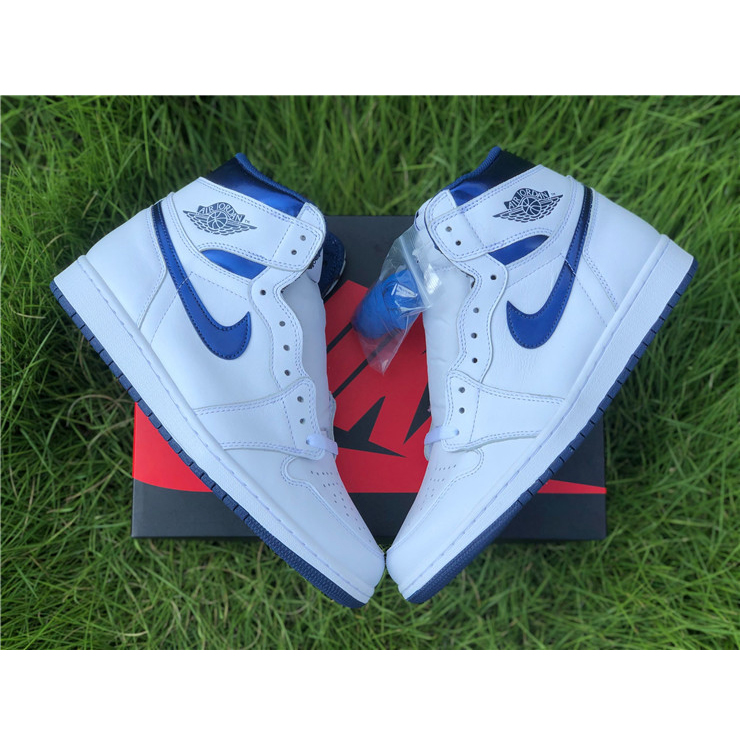 Air Jordan 1 OG Metallic Navy - FashionPlug