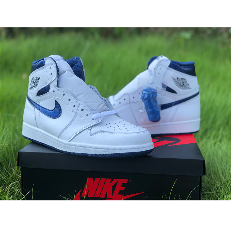 Air Jordan 1 OG Metallic Navy - FashionPlug