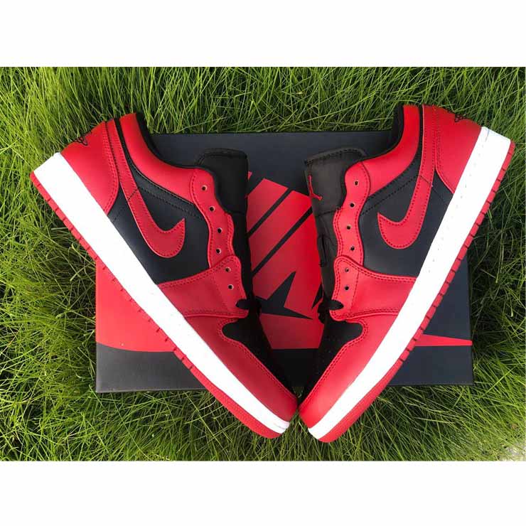 Jordan AJ1 Low Varsity Red 553558-606  - FashionPlug