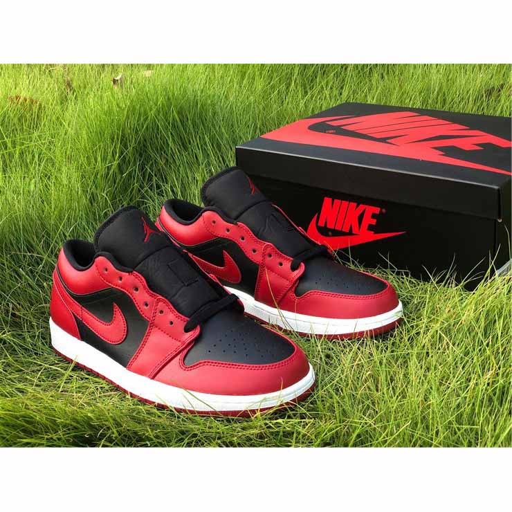 Jordan AJ1 Low Varsity Red 553558-606  - FashionPlug