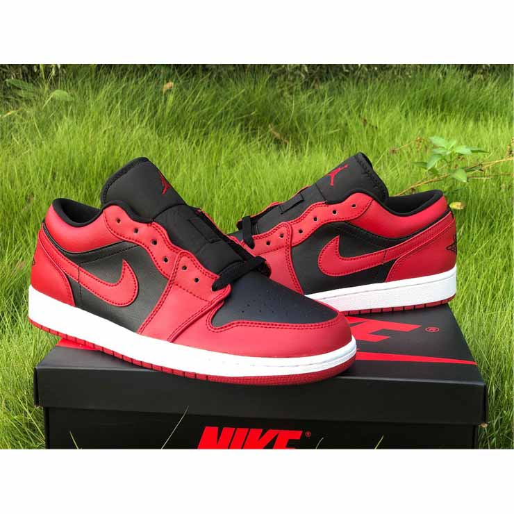 Jordan AJ1 Low Varsity Red 553558-606  - FashionPlug
