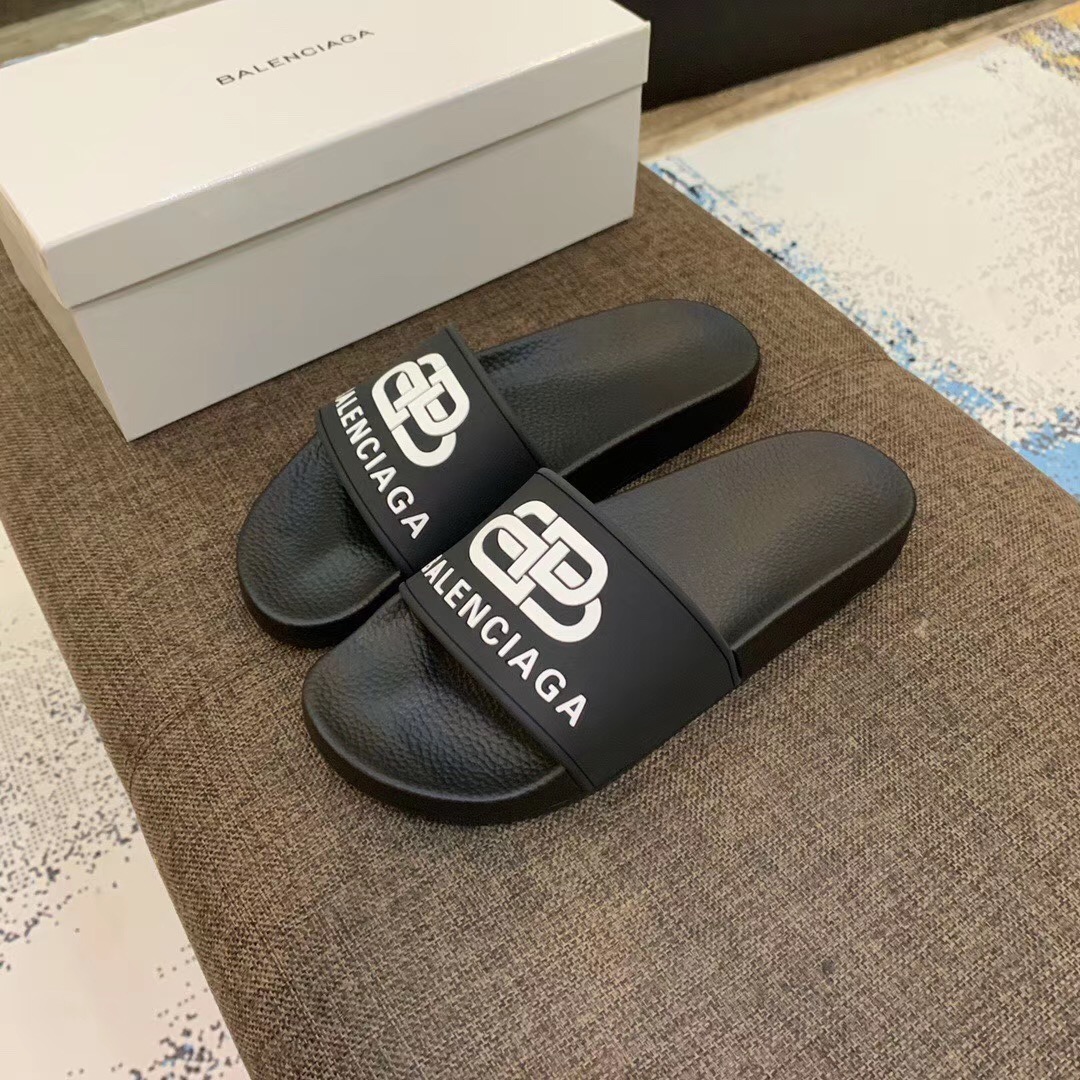 Balenciaga Bb Slide Sandal - FashionPlug