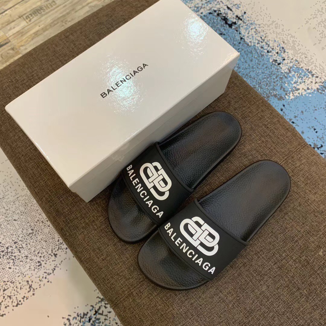 Balenciaga Bb Slide Sandal - FashionPlug