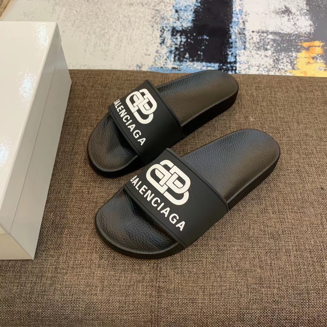 Balenciaga Bb Slide Sandal - FashionPlug