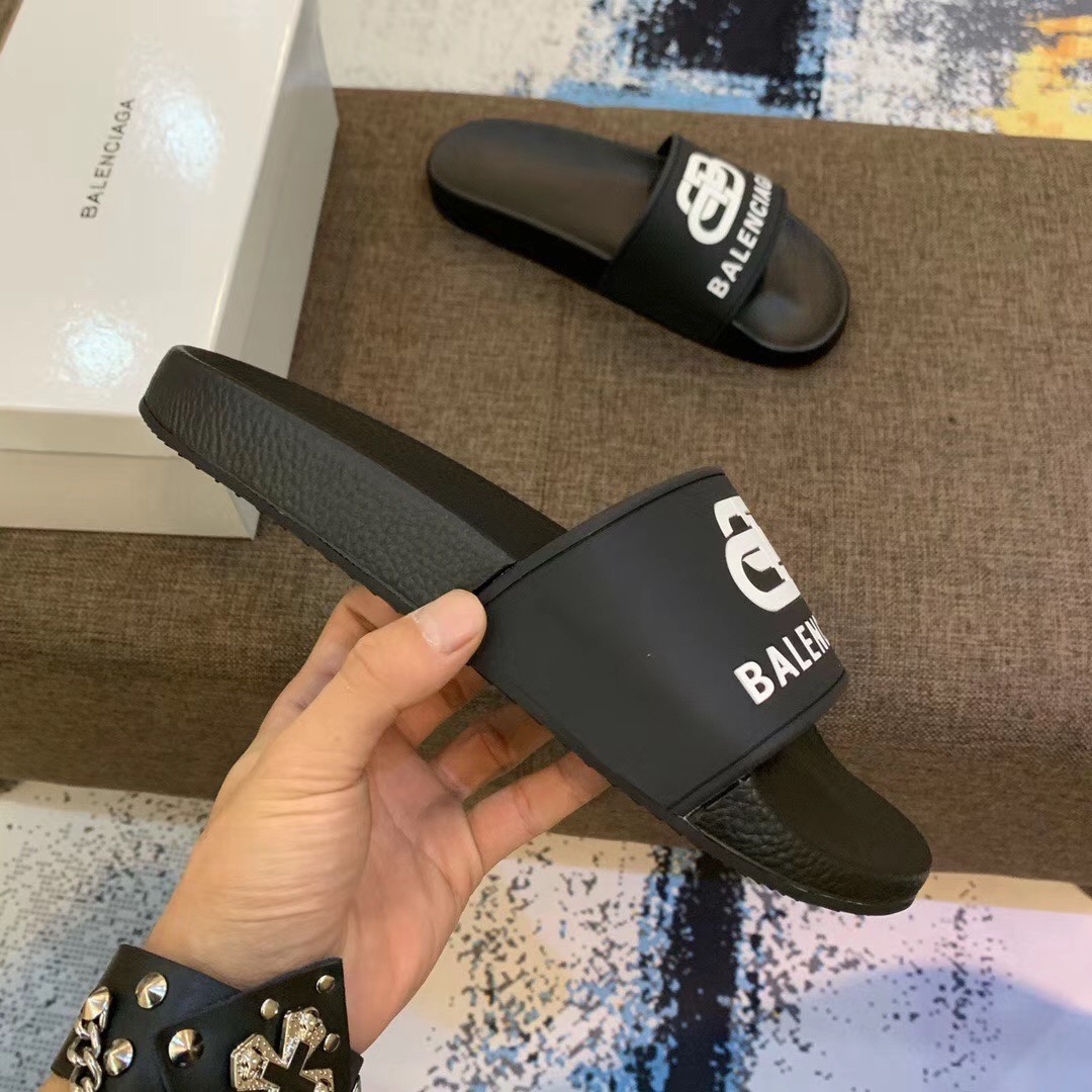 Balenciaga Bb Slide Sandal - FashionPlug