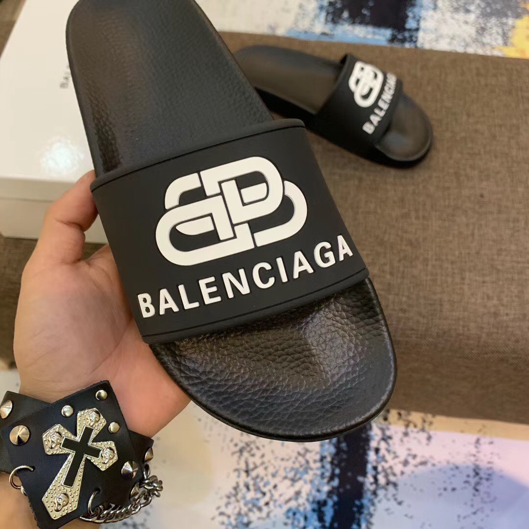 Balenciaga Bb Slide Sandal - FashionPlug