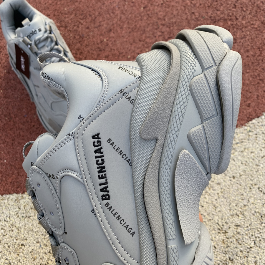 Balenciaga Allover Logo Triple S Sneaker - FashionPlug