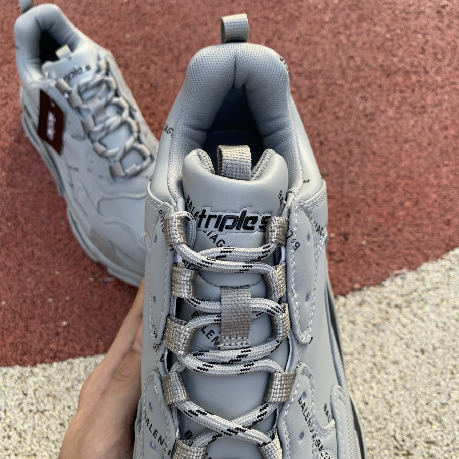 Balenciaga Allover Logo Triple S Sneaker - FashionPlug