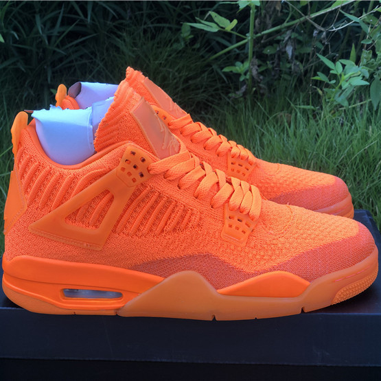 Jordan 4 Retro Flyknit Orange - FashionPlug