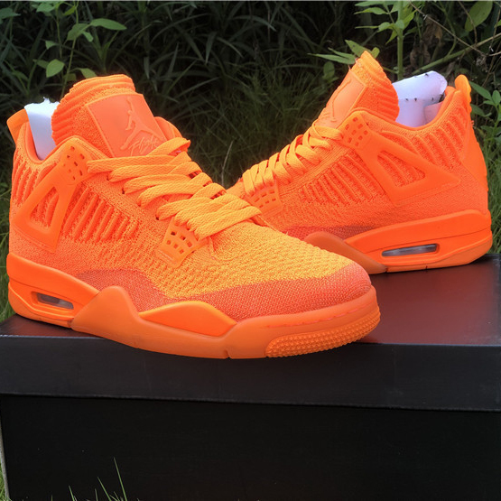 Jordan 4 Retro Flyknit Orange - FashionPlug