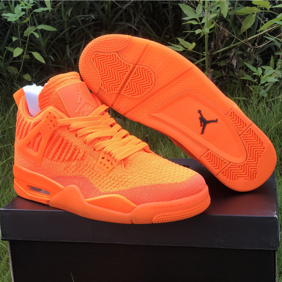 Jordan 4 Retro Flyknit Orange - FashionPlug