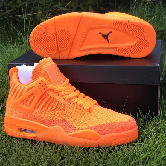Jordan 4 Retro Flyknit Orange - FashionPlug