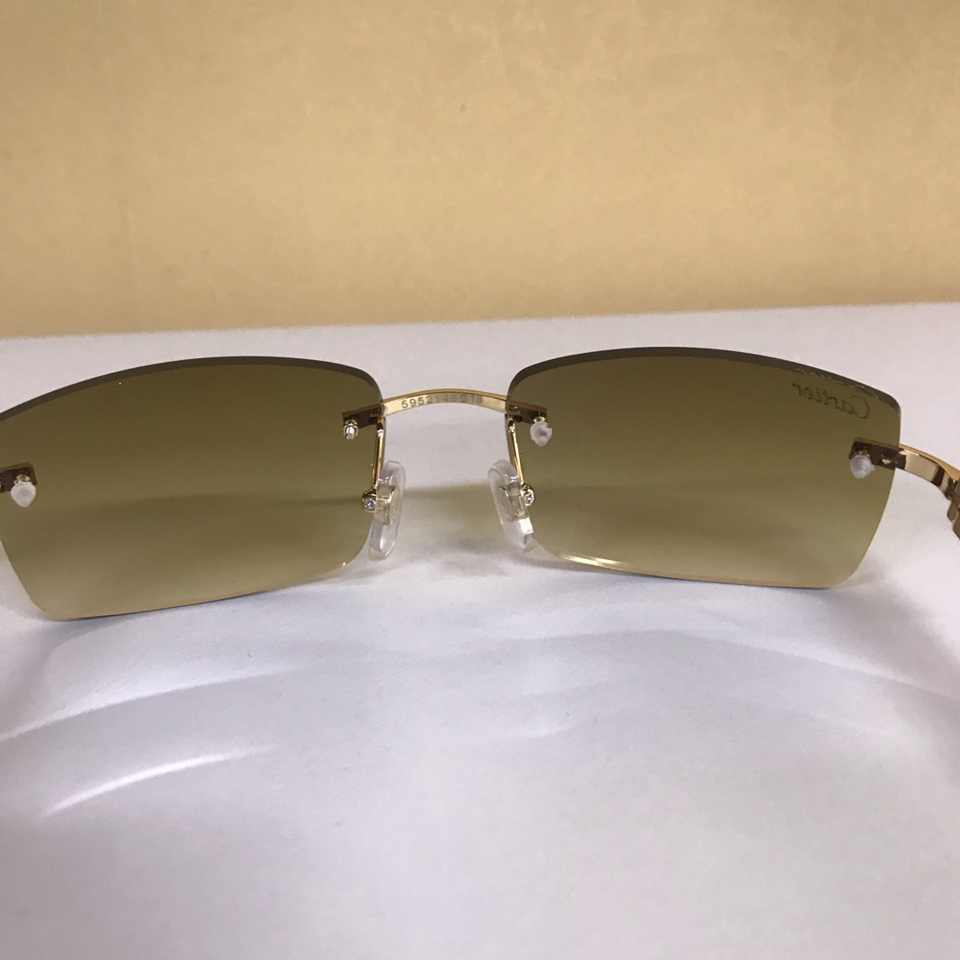 Cartier 3524012 White Buffalo Eyeglasses In Gold - FashionPlug