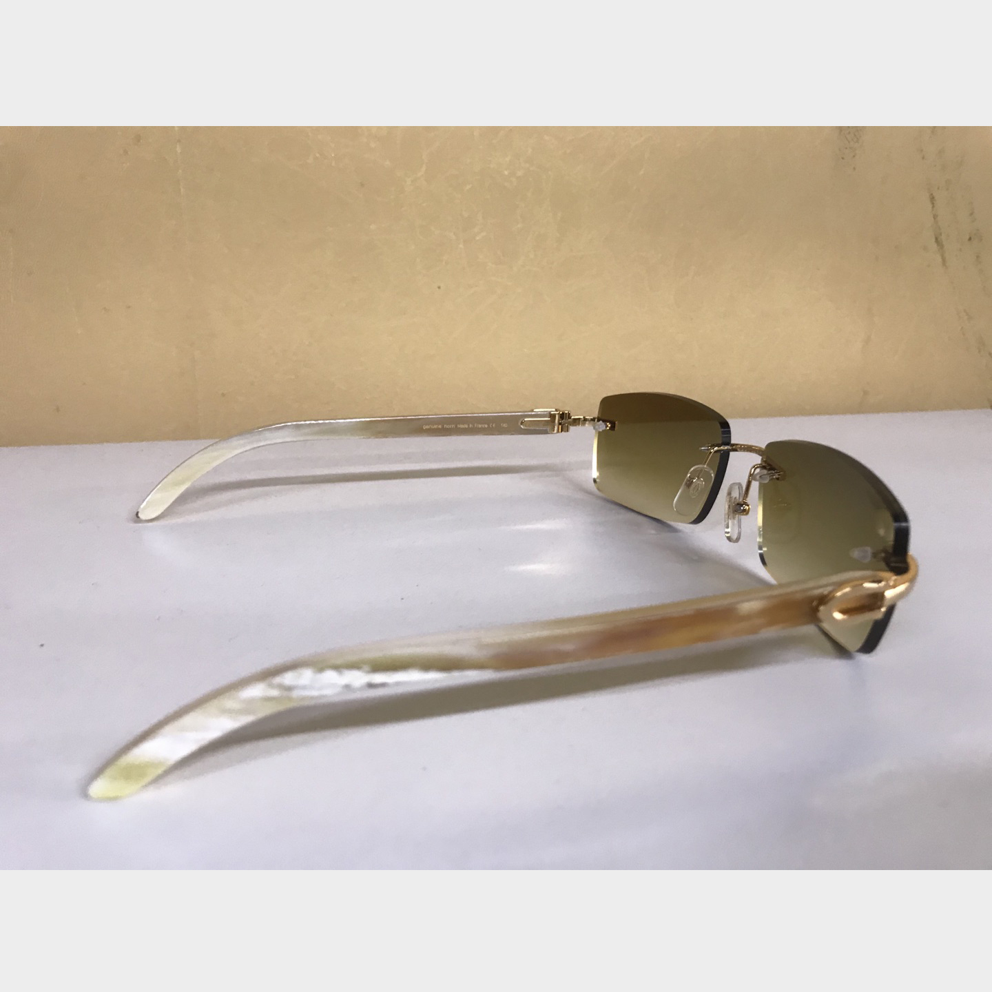 Cartier 3524012 White Buffalo Eyeglasses In Gold - FashionPlug