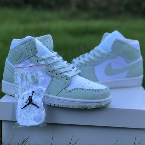 Jordan AJ1 Mid WMNS Spruce Aura CV5280-103 - FashionPlug