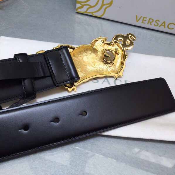 Versace Medusa Head Leather Belt - FashionPlug
