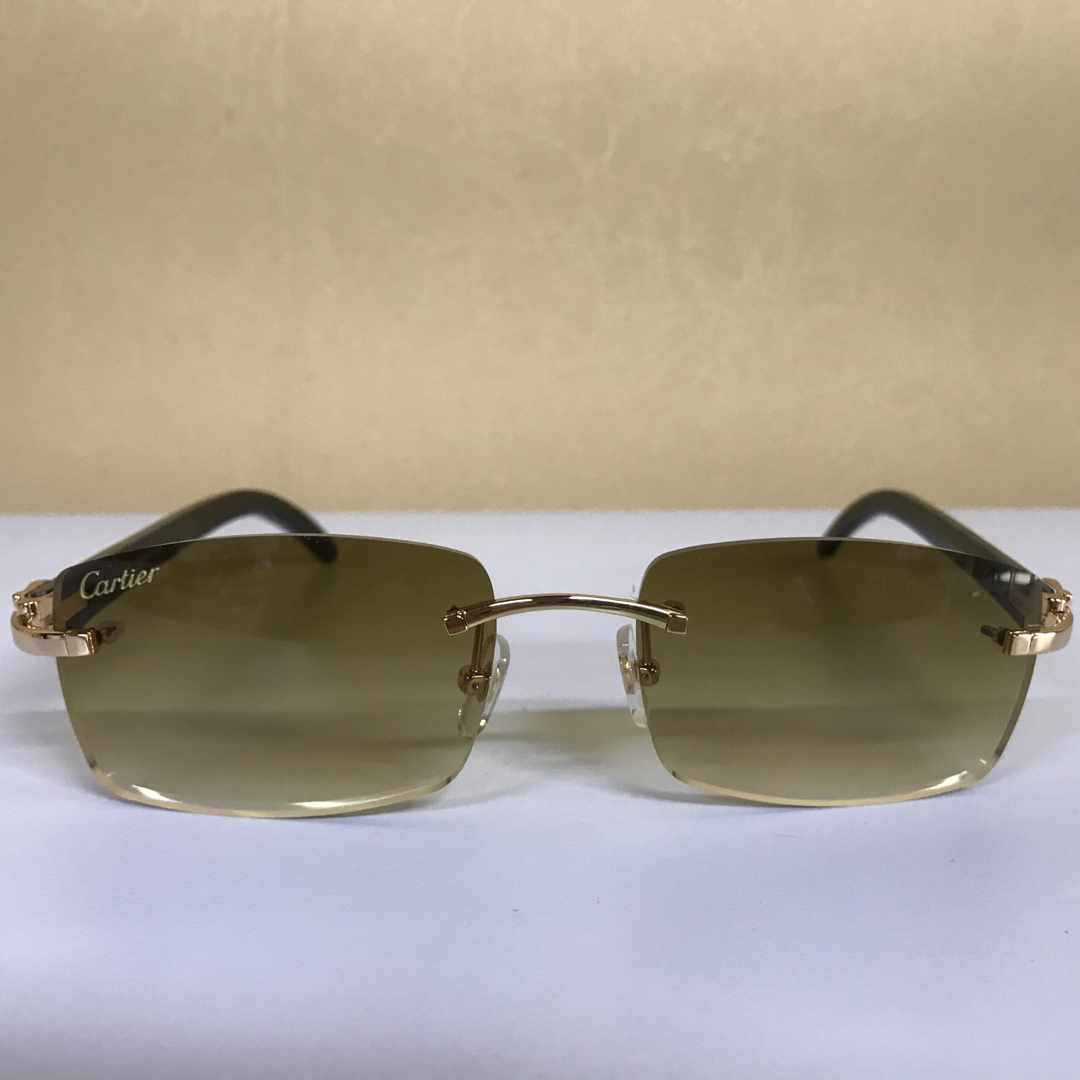 Cariter 3524012 White  Buffalo Big  Lens Sunglasses In Brown - FashionPlug