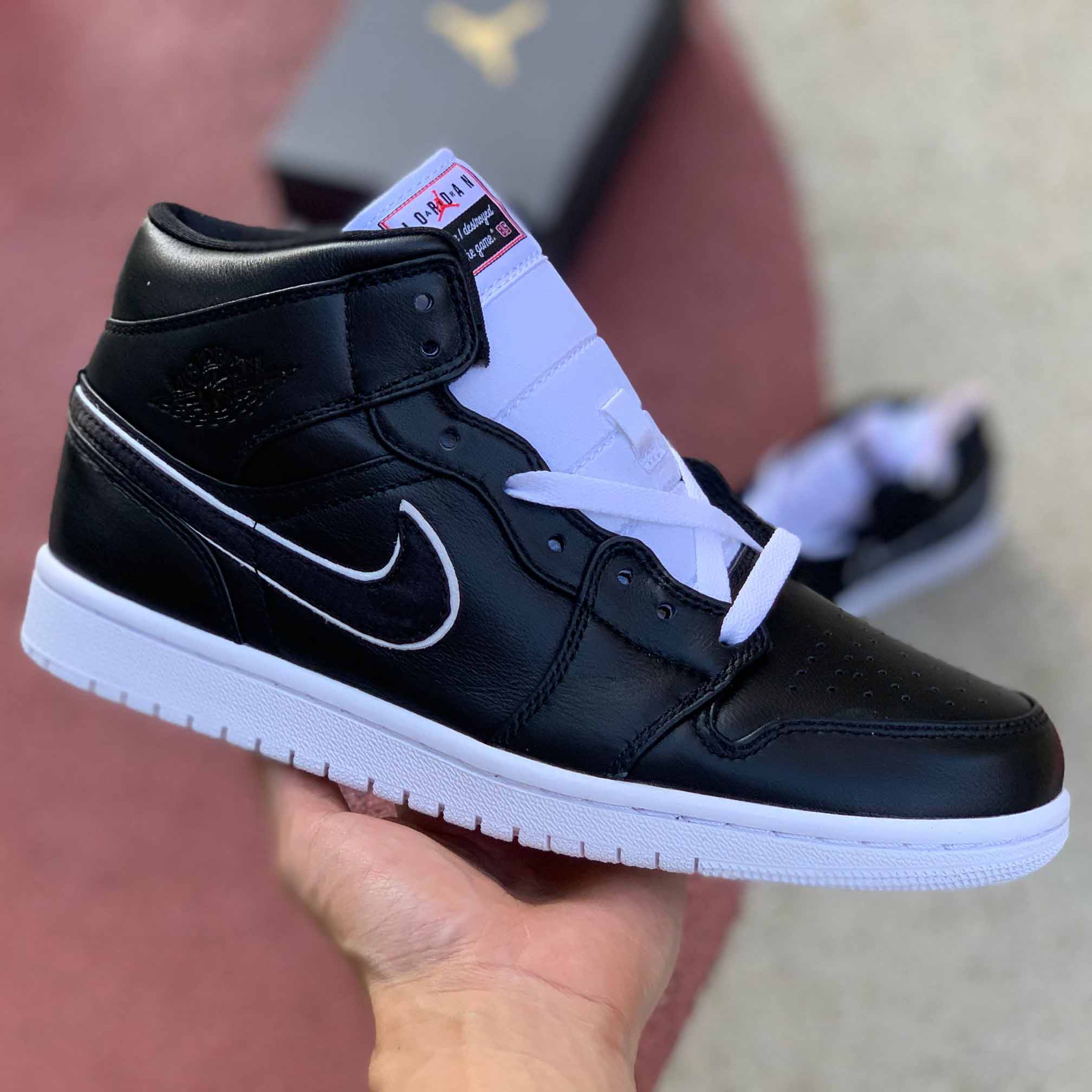 Air Jordan 1 Retro Mid "Maybe I Destroyed The Game" - FashionPlug
