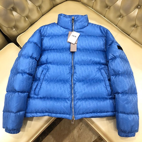 Dior Oblique Print Down Puffer Jacket - FashionPlug
