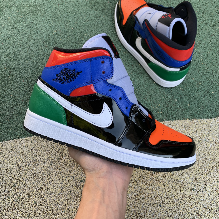 Jordan Air 1 Mid SE “Multicolor Patent” - FashionPlug