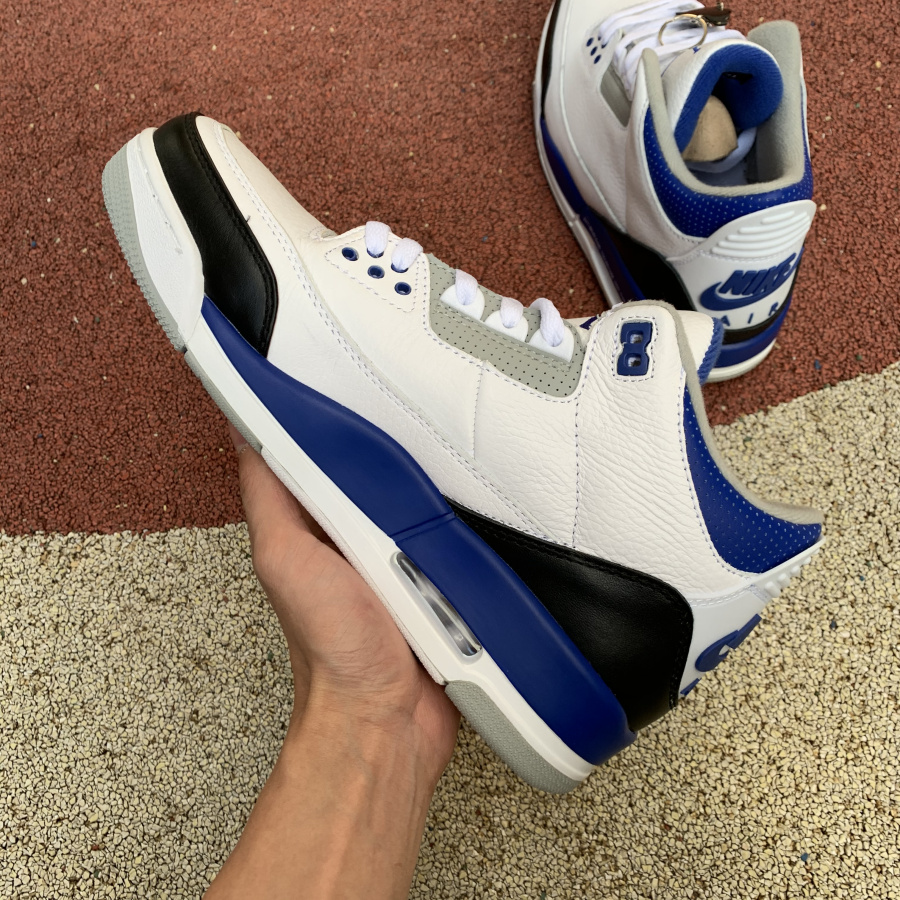 Jordan  Fragment X Air 3 White/Royal Blue-Black DA3595-040 - FashionPlug