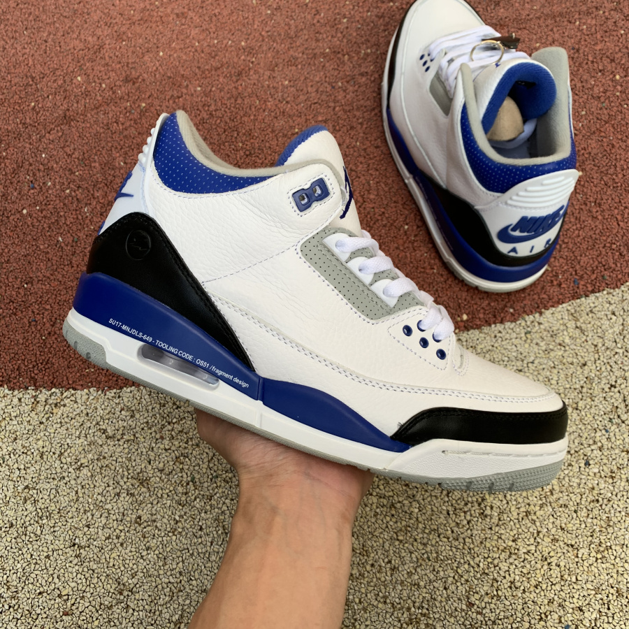 Jordan  Fragment X Air 3 White/Royal Blue-Black DA3595-040 - FashionPlug