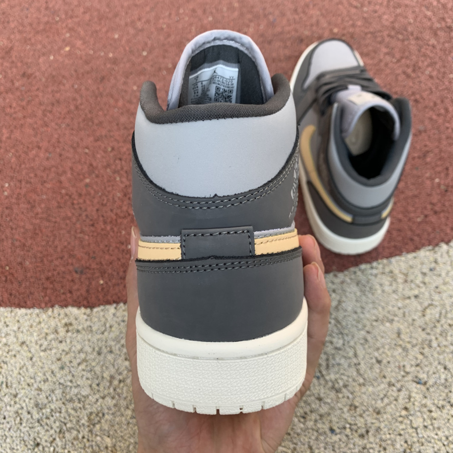 Jordan Air 1 Mid Iron Grey/White Onyx BQ6472 020 - FashionPlug