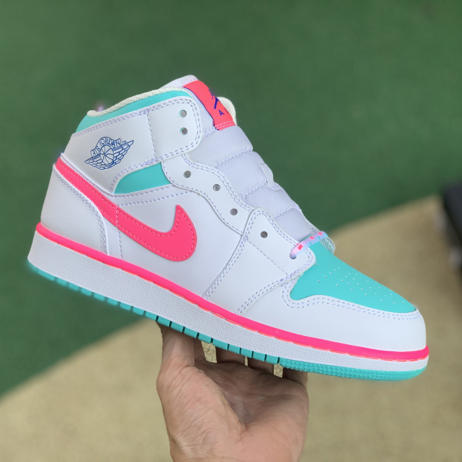 Jordan  Air 1 Mid Digital Pink 555112-102 - FashionPlug