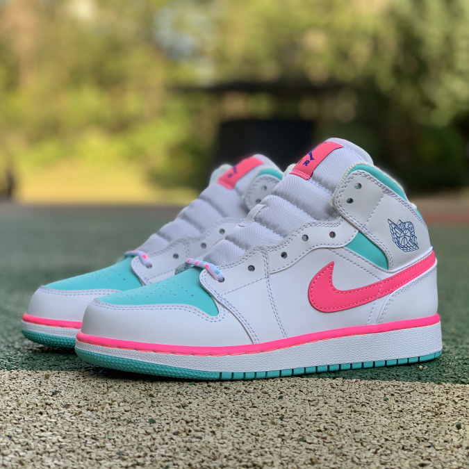 Jordan  Air 1 Mid Digital Pink 555112-102 - FashionPlug