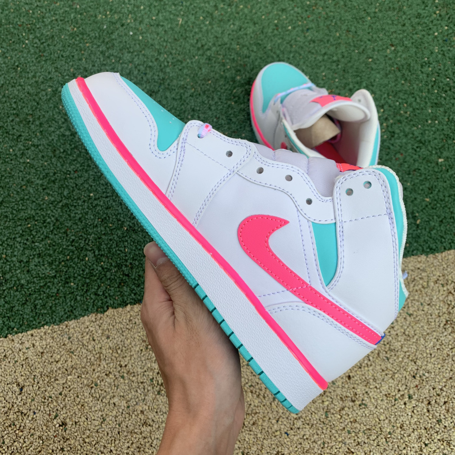 Jordan  Air 1 Mid Digital Pink 555112-102 - FashionPlug