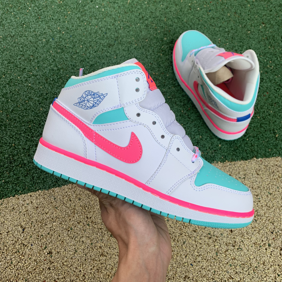 Jordan  Air 1 Mid Digital Pink 555112-102 - FashionPlug
