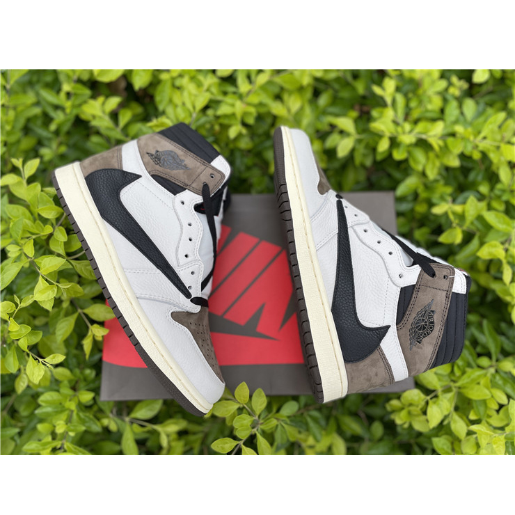 Jordan Travis Scott Air 1 Mocha CD4487-100 - FashionPlug