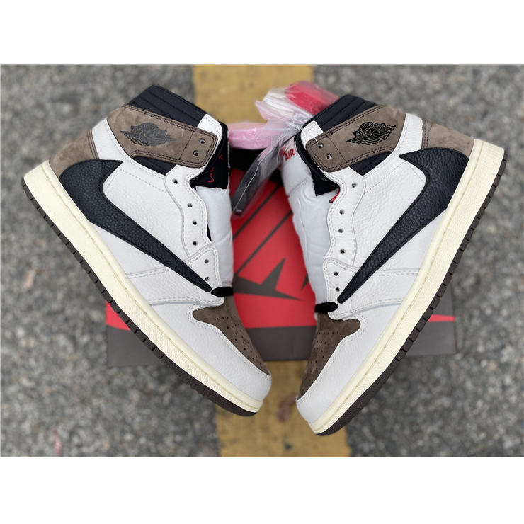 Jordan Travis Scott Air 1 Mocha CD4487-100 - FashionPlug