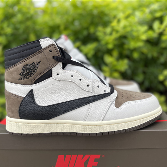 Jordan Travis Scott Air 1 Mocha CD4487-100 - FashionPlug