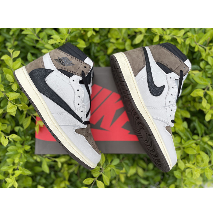 Jordan Travis Scott Air 1 Mocha CD4487-100 - FashionPlug