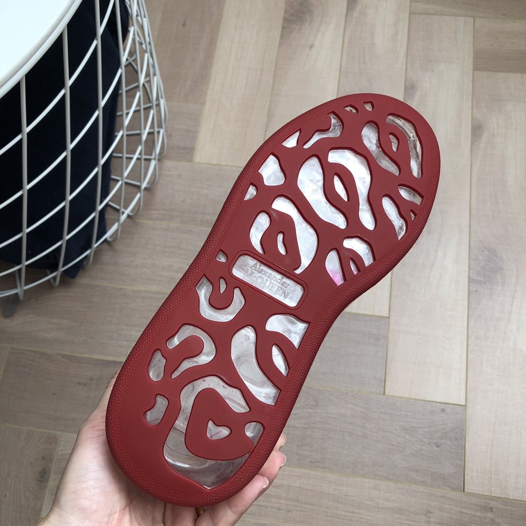 Alexander Mqueen Air Platform Leather Sneakers - FashionPlug