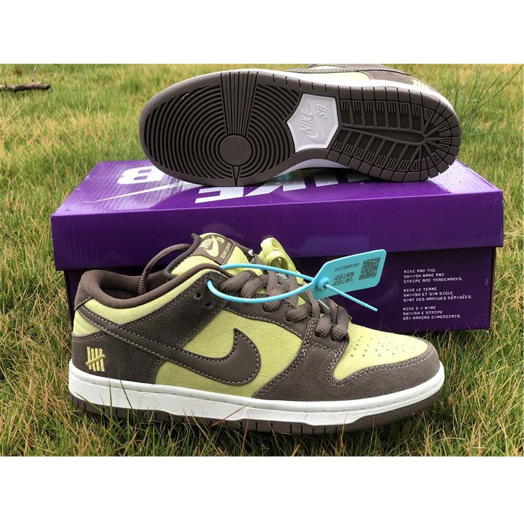 Nike  SB Dunk Low Pro Dark Brown Light Yellow Shoes - FashionPlug