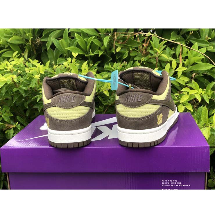 Nike  SB Dunk Low Pro Dark Brown Light Yellow Shoes - FashionPlug