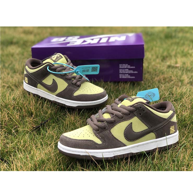 Nike  SB Dunk Low Pro Dark Brown Light Yellow Shoes - FashionPlug