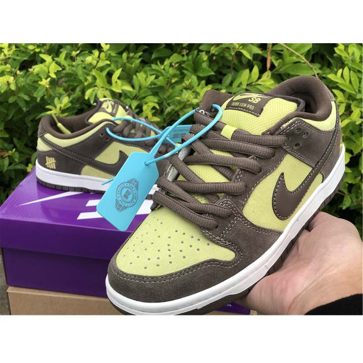 Nike  SB Dunk Low Pro Dark Brown Light Yellow Shoes - FashionPlug