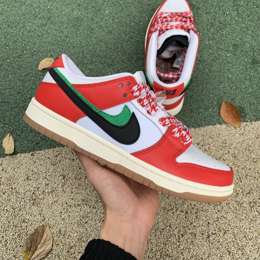 Nike SB Dunk Low "Habibi" Chile Red/White-Lucky Green-Black - FashionPlug