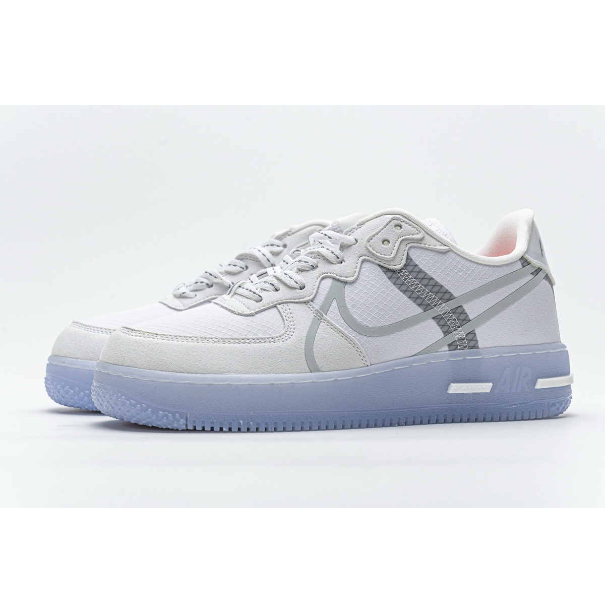 Nike Air Force 1 React White Ice CQ8879-100  - FashionPlug