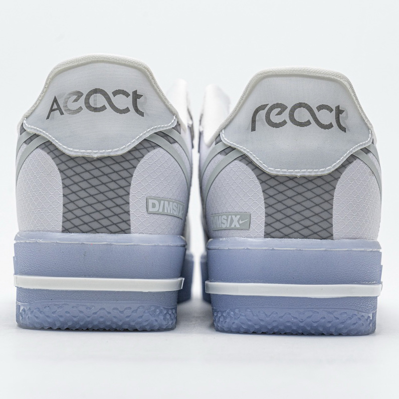 Nike Air Force 1 React White Ice CQ8879-100  - FashionPlug